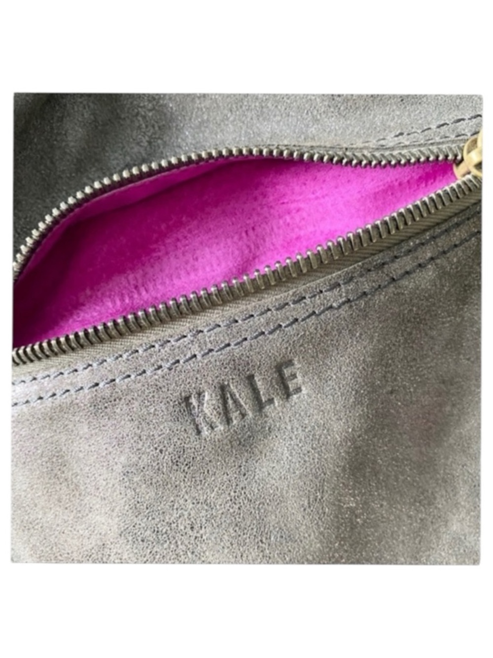 HTF: new Kale ༄ Diego Edgy Messenger Handbag Bag ༄ Mineral Metallic Leather ༄ - Picture 14 of 16
